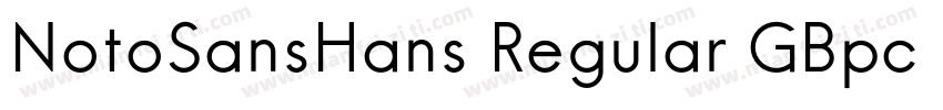 NotoSansHans Regular GBpc EUC字体转换
